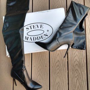 Dominique Black Paris Heeled Boots